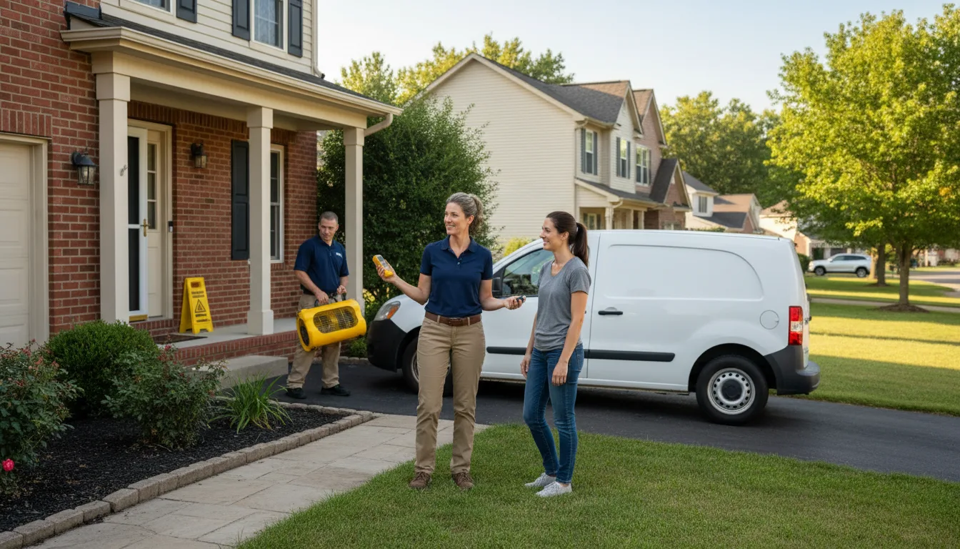 Residential water damage restoration in Gill, CO